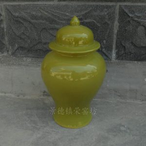 WRYNQ29 dark green ceramic ginger jar