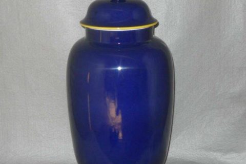 Indigo ceramic ginger jar WRYKB89