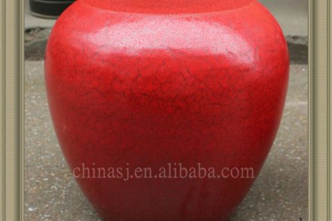 RYTH17 red ceramic garden stool seat