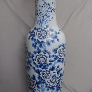 Blue Flower design Large Chinese Floor Vase WRYUL03