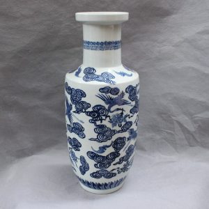 RYVX08 Qing reproduction blue and white porcelain vases 
