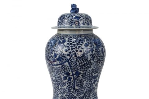 RYWD10 14.5inch blue and white ginger jar