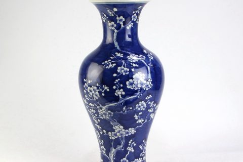 RYWG02 B & W Hand paint Plum Bloosom Flower Vases Wholesale