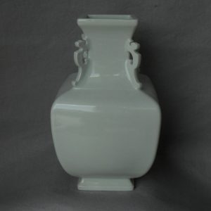 blanc de chine square vase with handles WRYTK06
