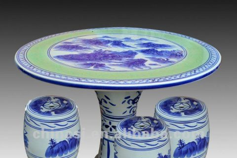chinese blue and white ceramic table stool RYAY255
