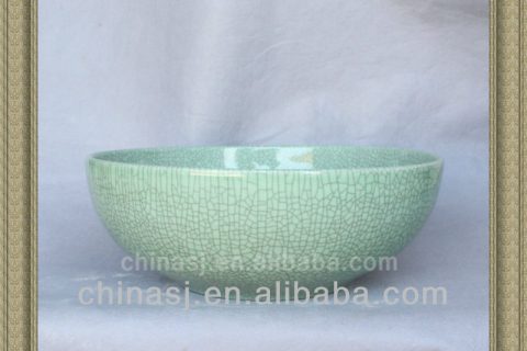 crackled chinese ceramic bathroom sink WRYBH89