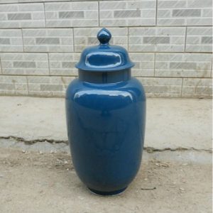 navy blue ceramic ginger jar WRYKB93