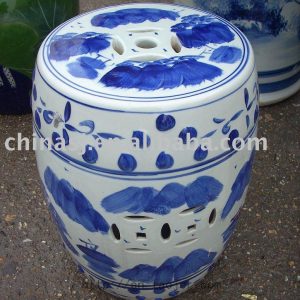 Blue and White Ceramic Garden Stool RYAZ319