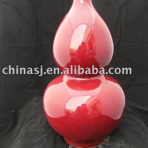 Gourd shape red Porcelain Vase