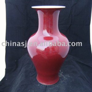 Home decoration Porcelain Vase red