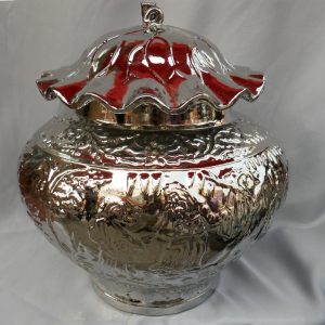 WRYIR64 Silver decorative Porcelain jar 
