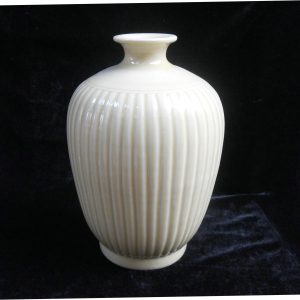 Light yellow Melon edge Porcelain Vase WRYMA09