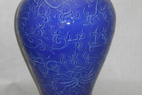 WRYMA12 blue Chinese Meiping Porcelain Vase 