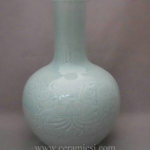 WRYMA20 ball shape light blue decorative Ceramic flower Vase 