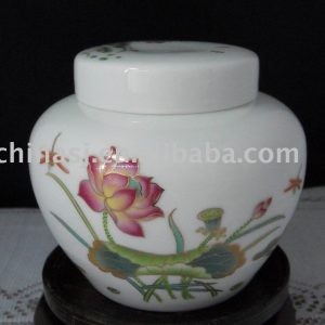 chinese antique ceramic tea caddy RYN43