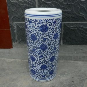 RYTI02 Chinese blue white indoor rain umbrella stand