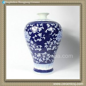 RYTA09 15 INCH Blue-and-white prunus vase 