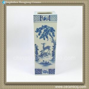 RZAJ05 19.5inch Blue and White Vase