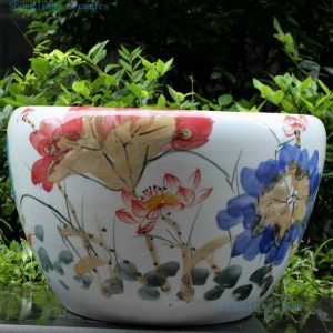 RYYY06 21 inch Hand paint flower ceramic bowl