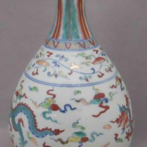 Chinese ancient dragon decoration Porcelain Vase WRYPJ14