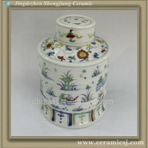 RYWR02 wholesale hand painted Ming reproduction candy jars