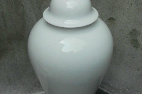 WRYKB70 H59cm white ceramic jar 
