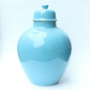 RYDB48 17inch Ceramic Plain Blue Pot