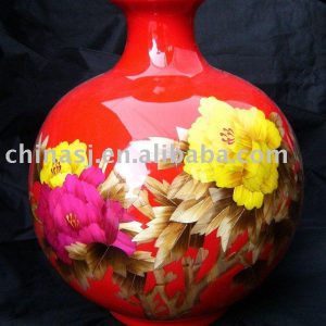 WRYCW26 Home Decoration Red Ceramic Vase 