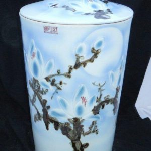 WRYKB23 h60*d31cm rice storage porcelain jar with lid