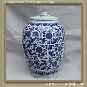 RYSV22 Asian blue and white storage cheap jar and bottle