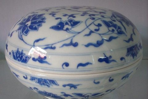 Chinese Blue and White Porcelain Inkpad Box RYAS46