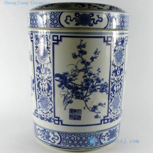 RZBR01 Blue and white Ceramic Pot Jar