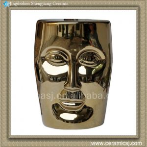 RYYW02 18"Ceramic Face Stool