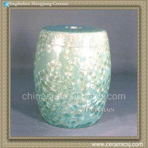 RYYX01 H17.7" Patio garden furniture Ceramic CRYSTALLINE GLAZE STOOL