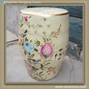 RYZS08 18" Flower bird porcelain Barstools