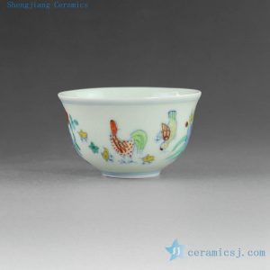 14YM09 80cc Hand made hand painted Jingdezhen Porcelain Tea Cups 