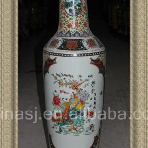 RZAY01 56.5inch Chinese Famille rose Floor Vases