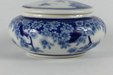 RZBP02 H2" jingdezhen blue and white floral Tea Jar