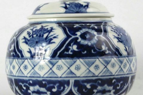 RYJH09 D6" Jindezhen Hand painted Porcelain Tea jars, floral design