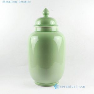RYKB93 H18.5" Porcelain Temple Jar