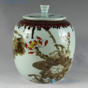 RZAR26 Hand made hand painted Porcelain Tea Jars