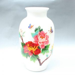 RYXF13 14.5 inch flower white vase