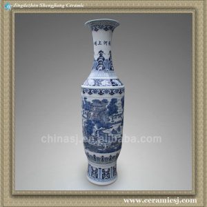 RYXT01 71 inch Jdz blue and white big ceramic tall vase