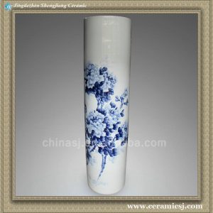 YXT07 71.5 inch Chinese blue white porcelain tall floral vases