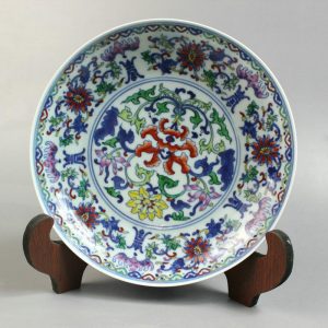 RYYE01 7.8 inch Fine Doucai floral Plate