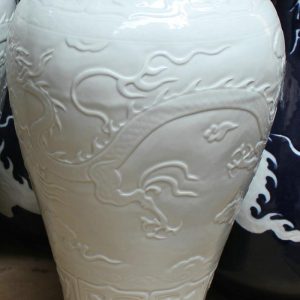 RYZI05 18.5" Hand made porcelain dragon vases