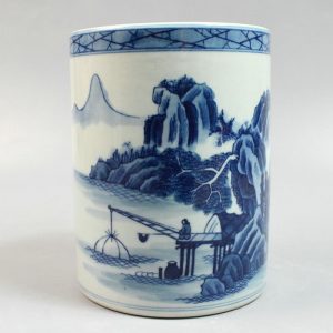 RYZN01 5.5" Chinese painted porcelain vases pen holder