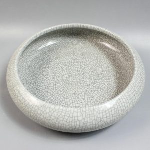 RYZR01 31.8" Chinese ceramic crackle glazed fishbowl