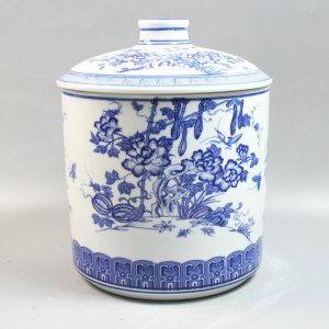 RZAA01 11.4" Jingdezhen white blue ceramic jars