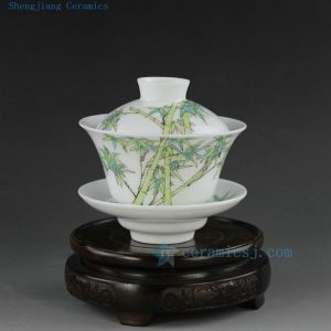 Jingdezhen hand made painted porcelain tea pots gaiwan 